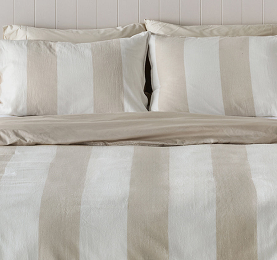 Somerton Quilt Cover Set Range Natural