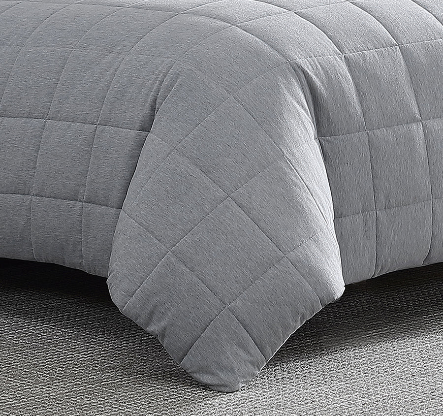 Jersey Marle Quilt Cover Set Range Grey