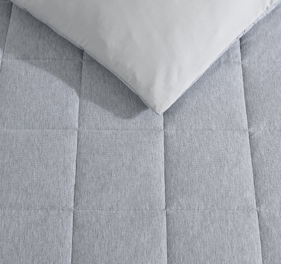 Jersey Marle Quilt Cover Set Range Grey