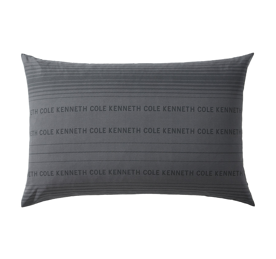 Soho Logo Stripe Quilt Cover Set Range Black