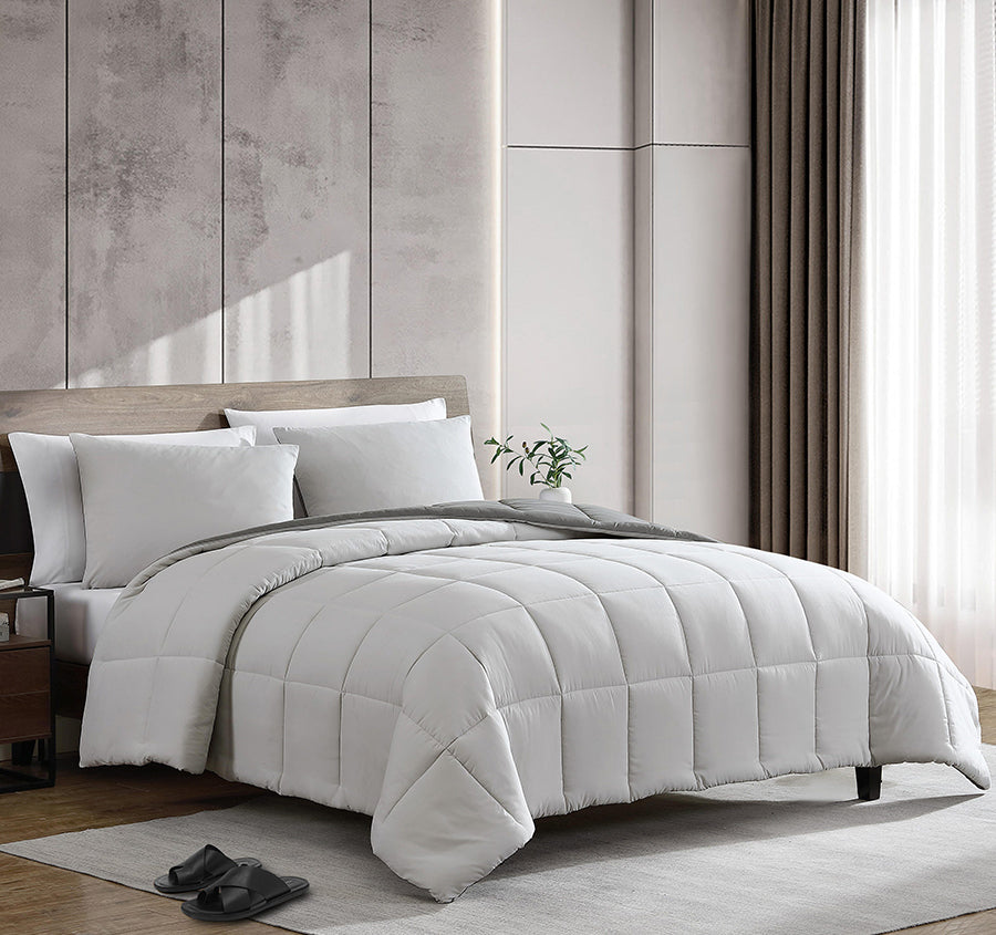 Solutions Comforter Set Range Grey