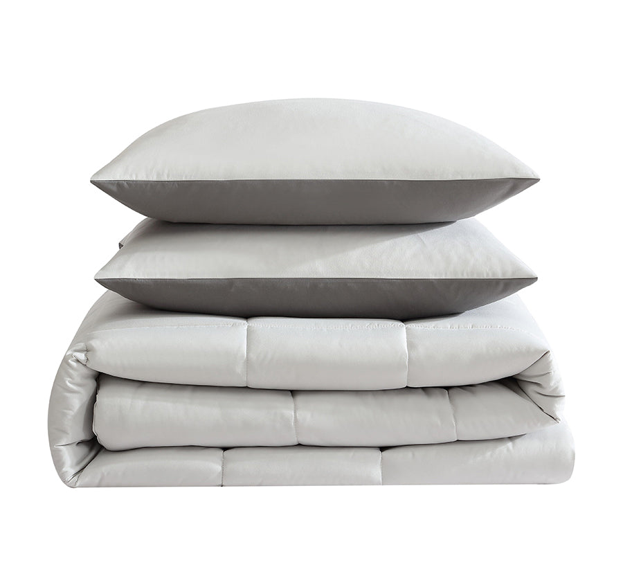 Solutions Comforter Set Range Grey