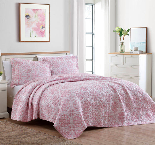 Ayla Coverlet Set Dusted Rose