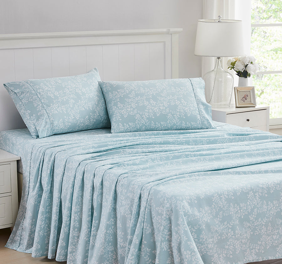 Burnham 300TC Cotton Sheet Set Range Spruce Green