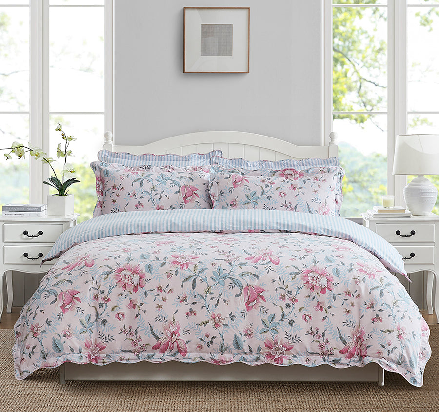 Edita's Garden Quilt Cover Set Range Blush Pink