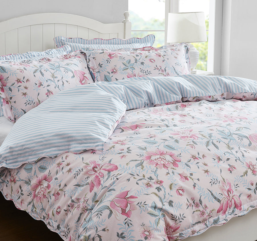 Edita's Garden Quilt Cover Set Range Blush Pink