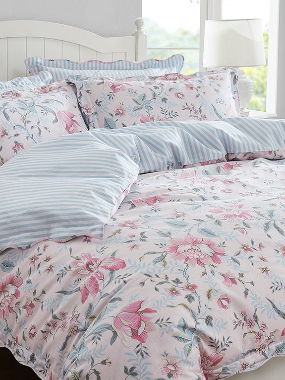 Edita's Garden Quilt Cover Set Range Blush Pink