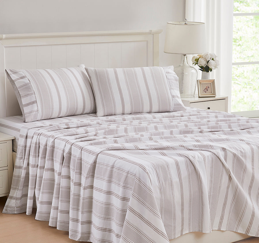 Heacham 300TC Cotton Sheet Set Range Truffle