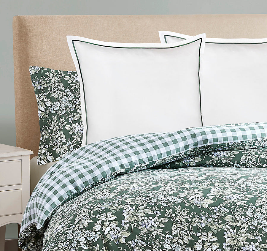 Jordanna European Pillowcase Green
