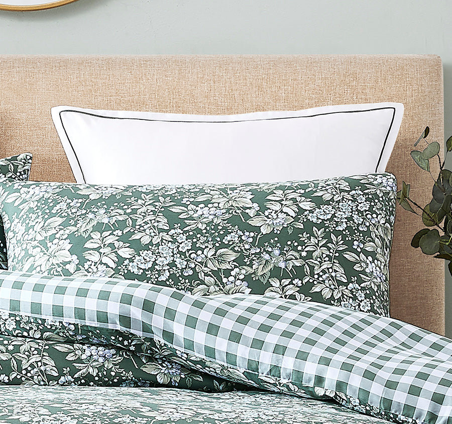 Jordanna European Pillowcase Green