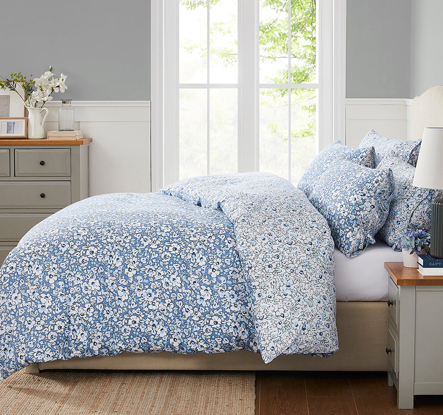 Libby Quilt Cover Set Range Blue