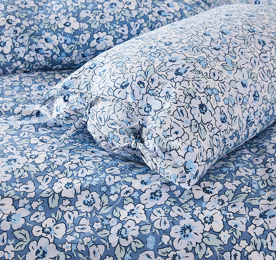 Libby Quilt Cover Set Range Blue