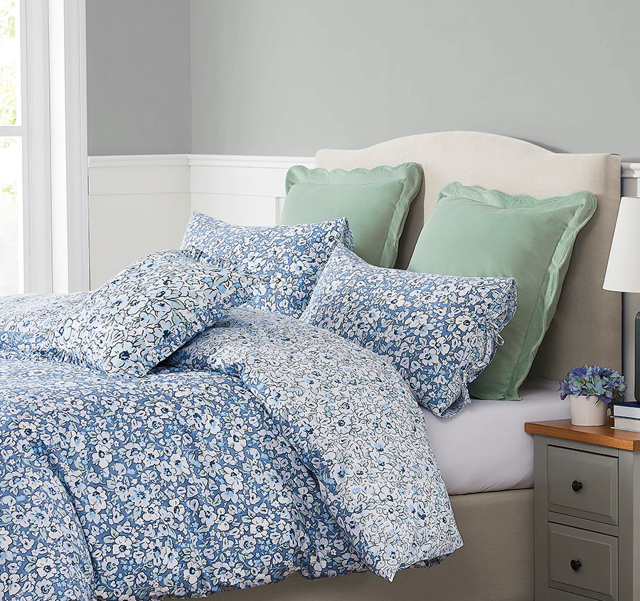 Libby Quilt Cover Set Range Blue
