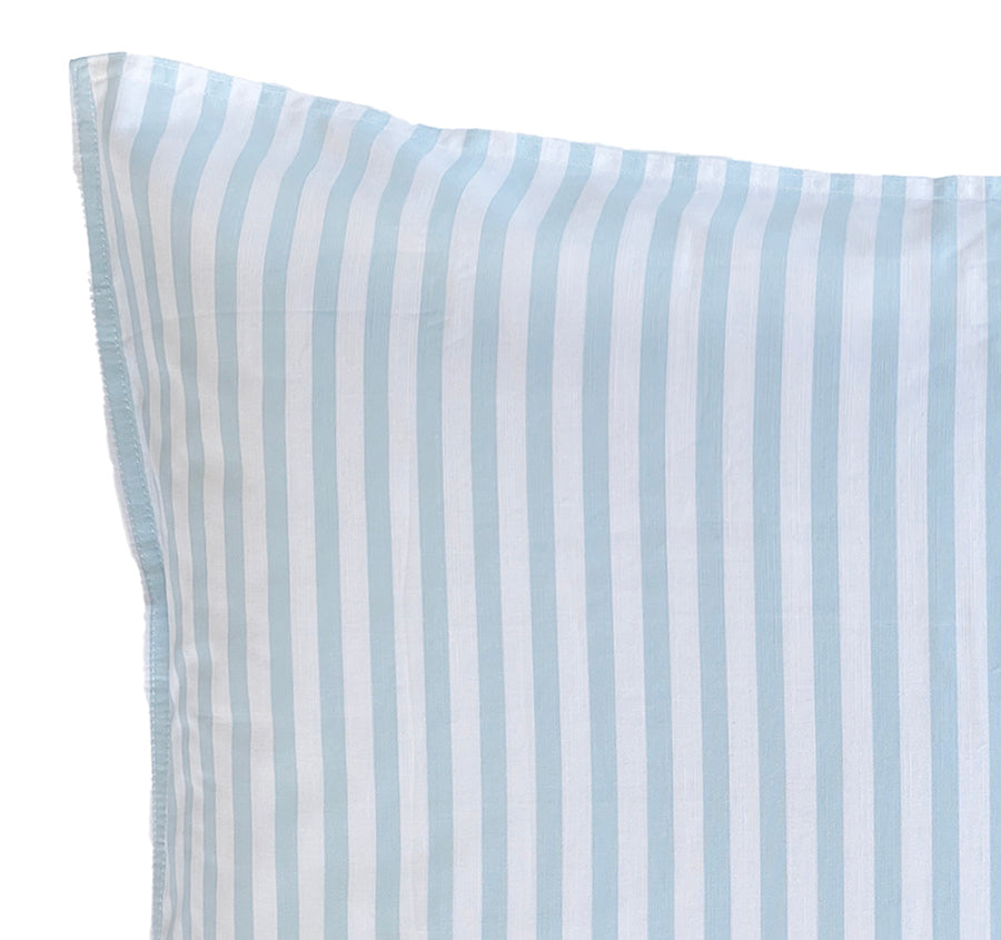 Lille Stripe European Pillowcase Duck Egg