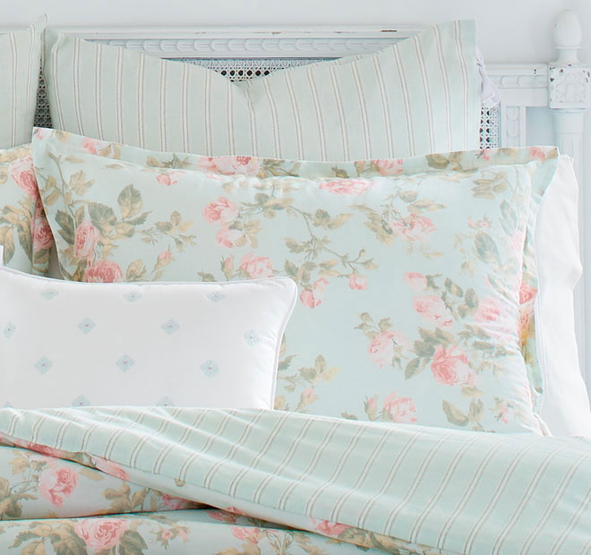 Madelynn Quilt Cover Set Range Duck Egg