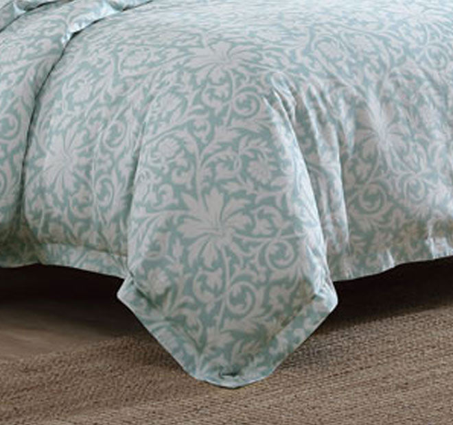 Mia Quilt Cover Set Range Soft Blue