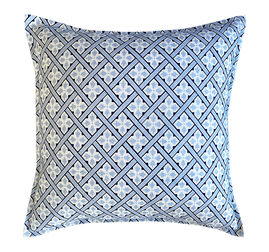Mr Jones 50x50cm Filled Cushion Sky Blue