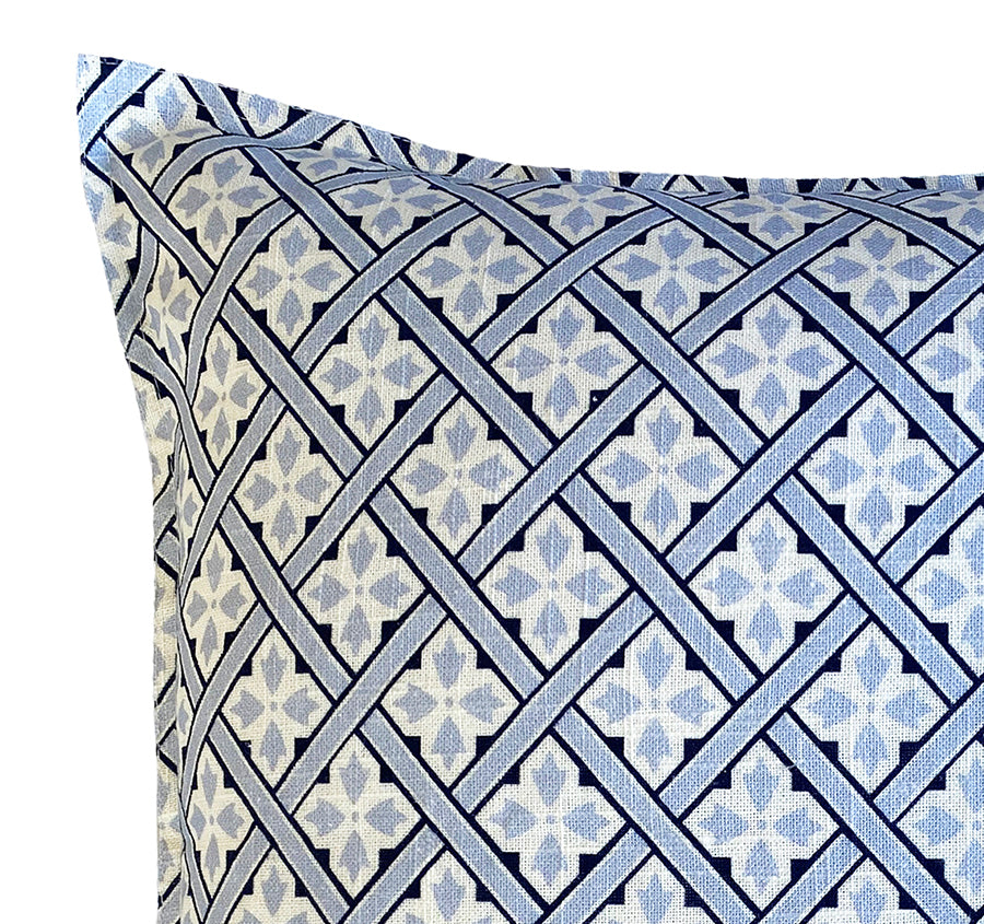 Mr Jones 50x50cm Filled Cushion Sky Blue