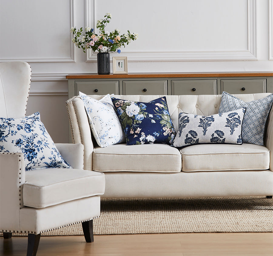 Mr Jones 50x50cm Filled Cushion Sky Blue