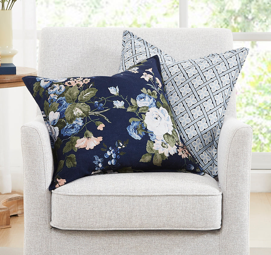 Mr Jones 50x50cm Filled Cushion Sky Blue