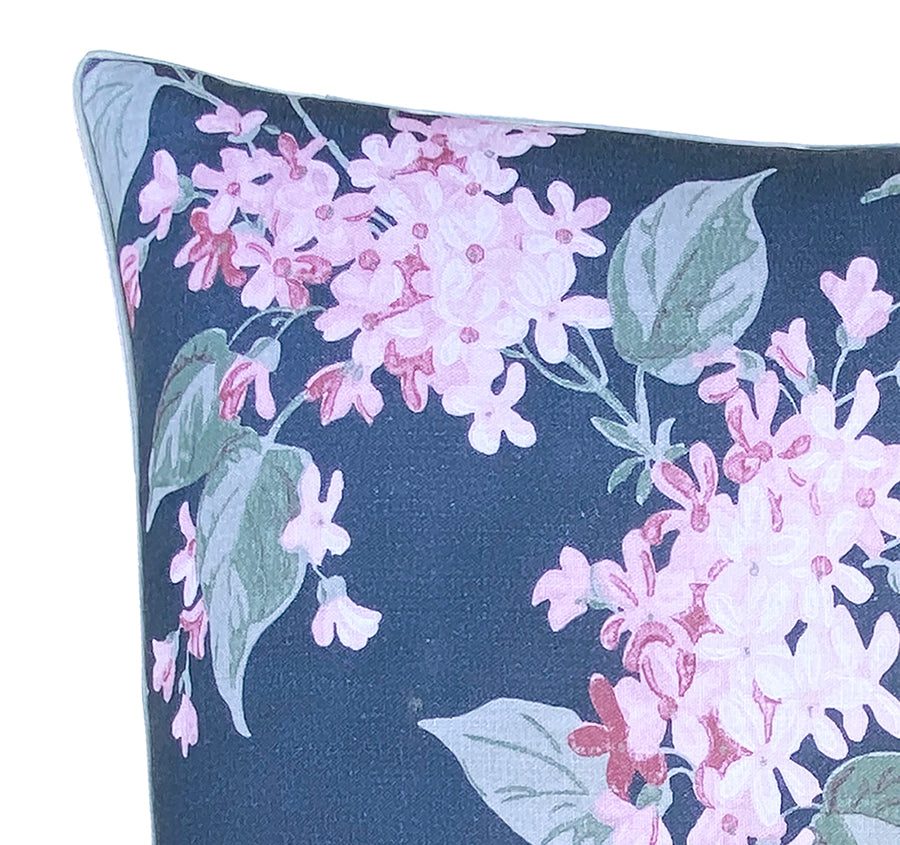 Trailing Vintage Blossom 50x50cm Filled Cushion Midnight Blue
