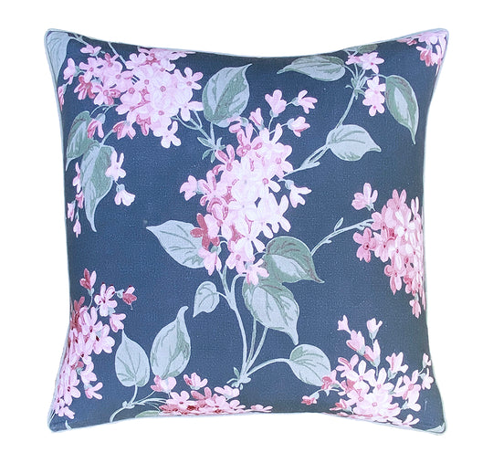 Trailing Vintage Blossom 50x50cm Filled Cushion Midnight Blue
