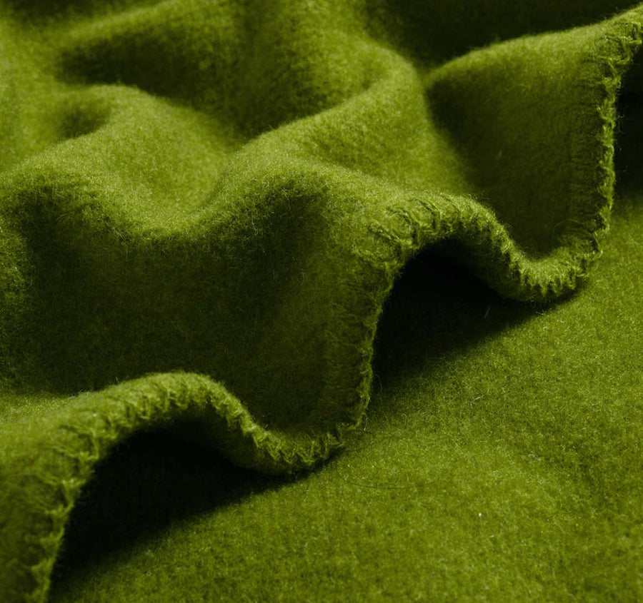 Australian Wool Blanket Range Moss Green