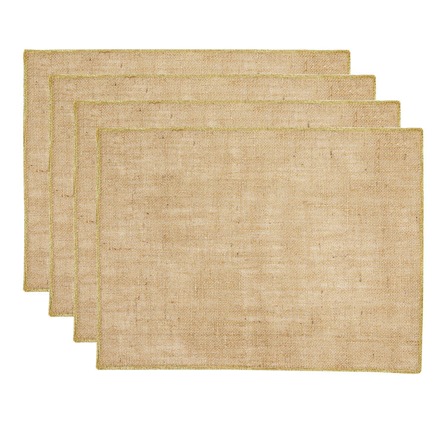 Starry 33x45cm 4 Piece Placemat Set Gold
