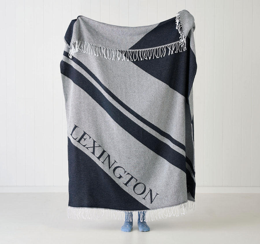 Recycled Logo 130x170cm Throw Rug Blue