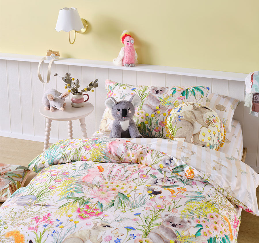 Bush Folk Quilt Cover Set Range Pink