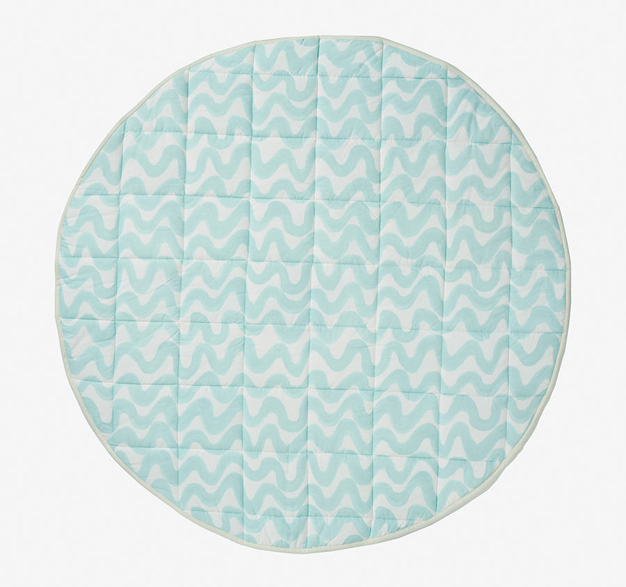 Camping Bears 120cm Round Playmat Vanilla