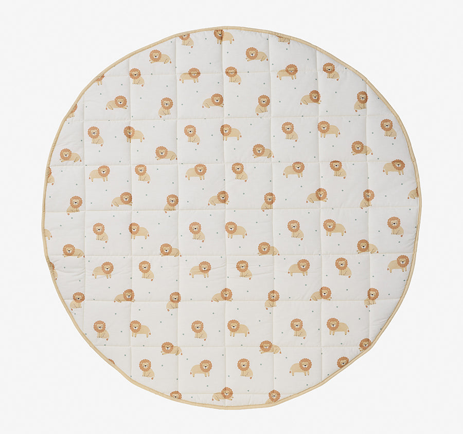 Cat Nap 120cm Round Play Mat White