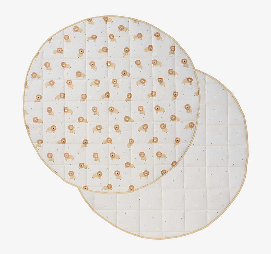 Cat Nap 120cm Round Play Mat White