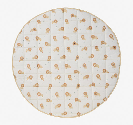 Cat Nap 120cm Round Play Mat White