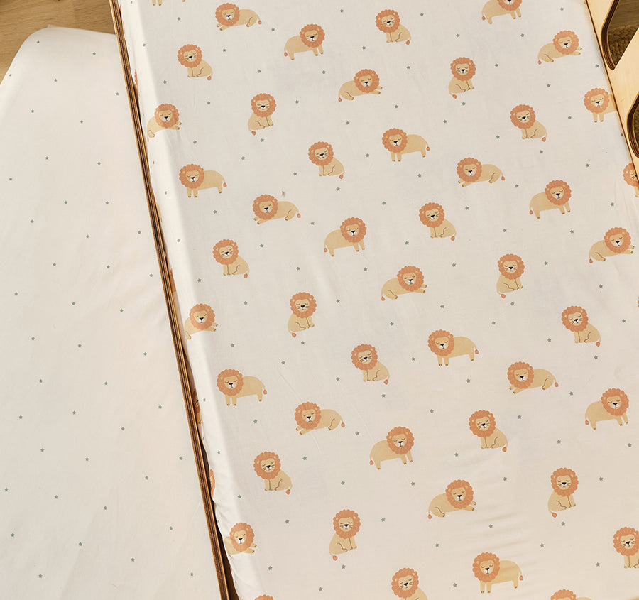 Cat Nap 2 Piece Cot Fitted Sheets White