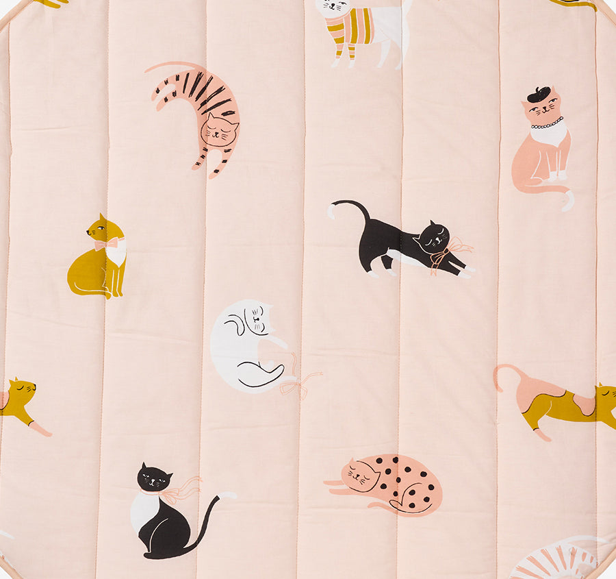 Cats N Bows 120cm Round Play Mat