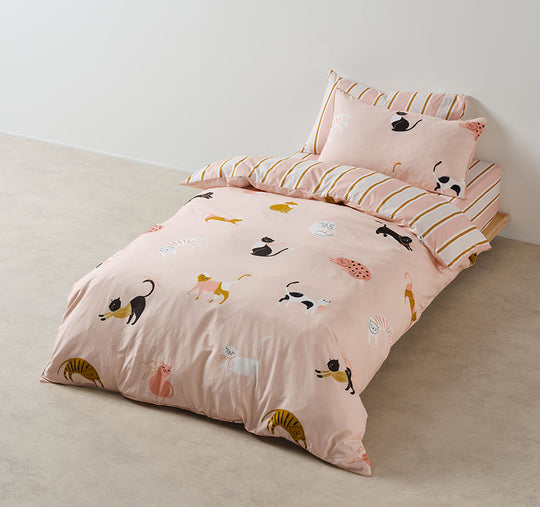 Cats N Bows Quilt Cover Set Range