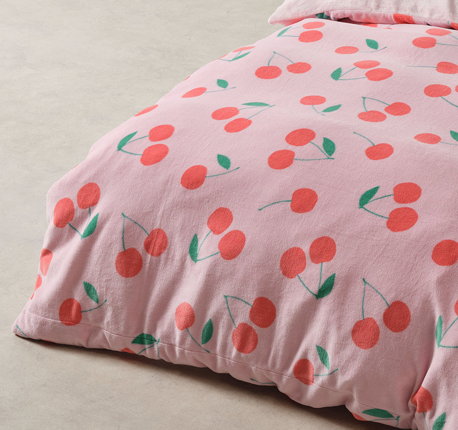 Cherrylicious Fleece Quilt Cover Set Range