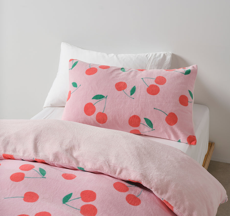 Cherrylicious Fleece Quilt Cover Set Range