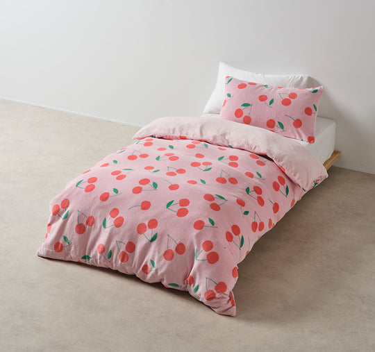 Cherrylicious Fleece Quilt Cover Set Range