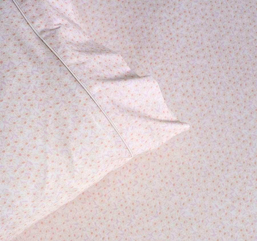 Daisy Meadow Fitted Sheet Combo Set Range Blush
