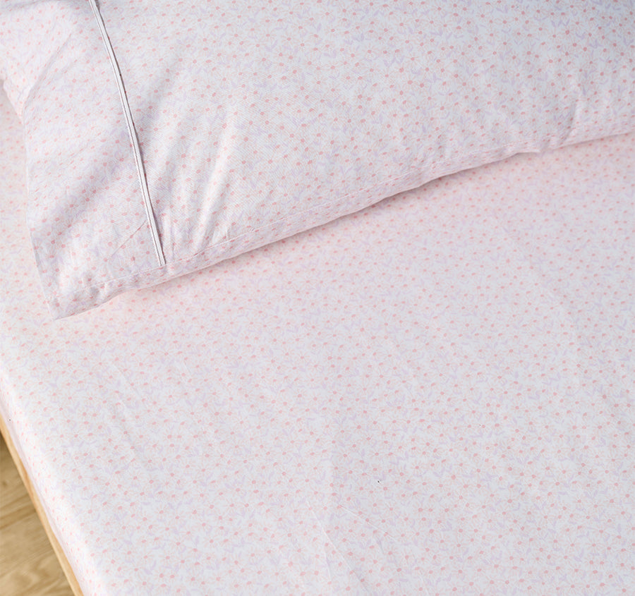 Daisy Meadow Fitted Sheet Combo Set Range Blush