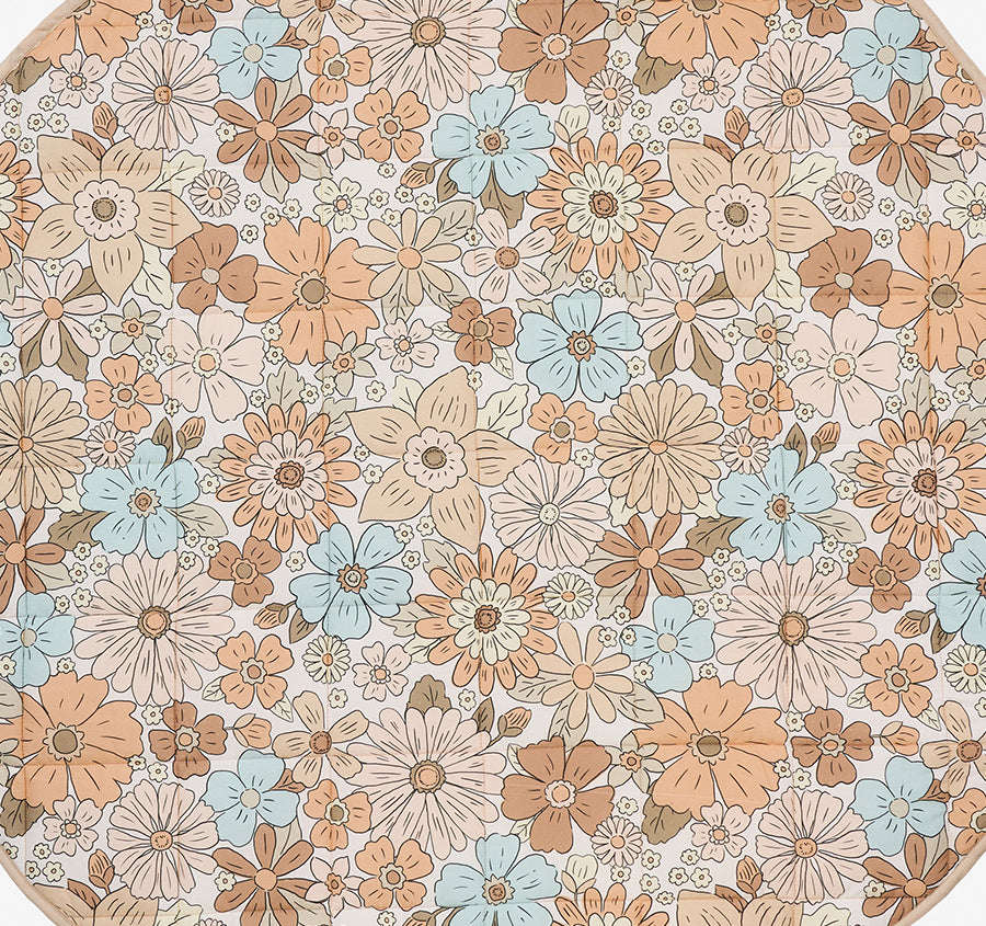 Flower Garden 120cm Round Play Mat