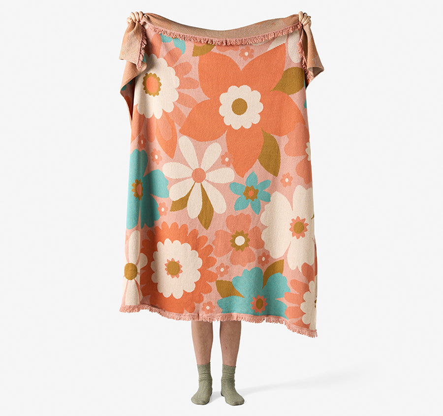 Flower Garden 120x140cm Throw Rug