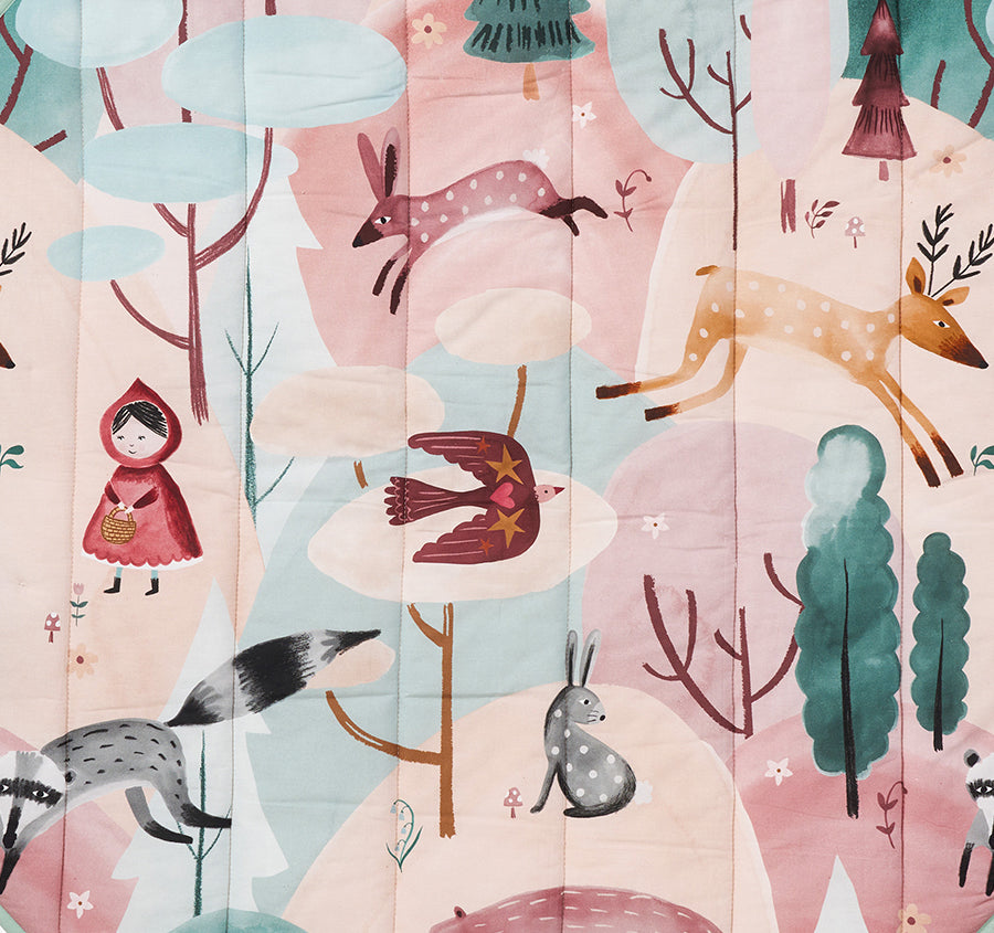 Folk Woodland 120cm Round Play Mat