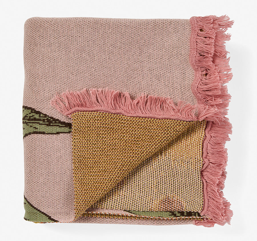Greta Galah 120x140cm Throw Rug Pink