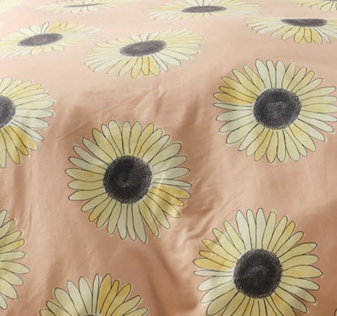 Hello Sunshine Quilt Cover Set Range Peach