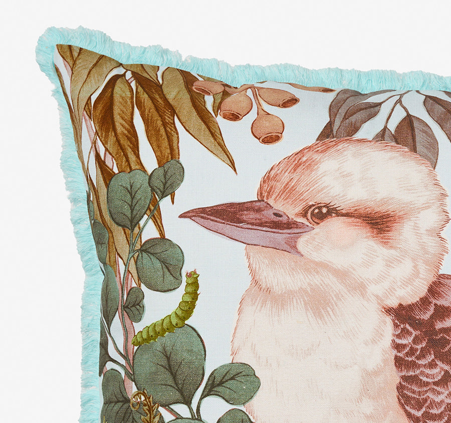 Kirby Kookaburra 50x50cm Filled Cushion Blue