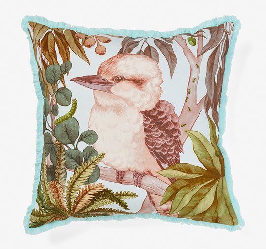 Kirby Kookaburra 50x50cm Filled Cushion Blue
