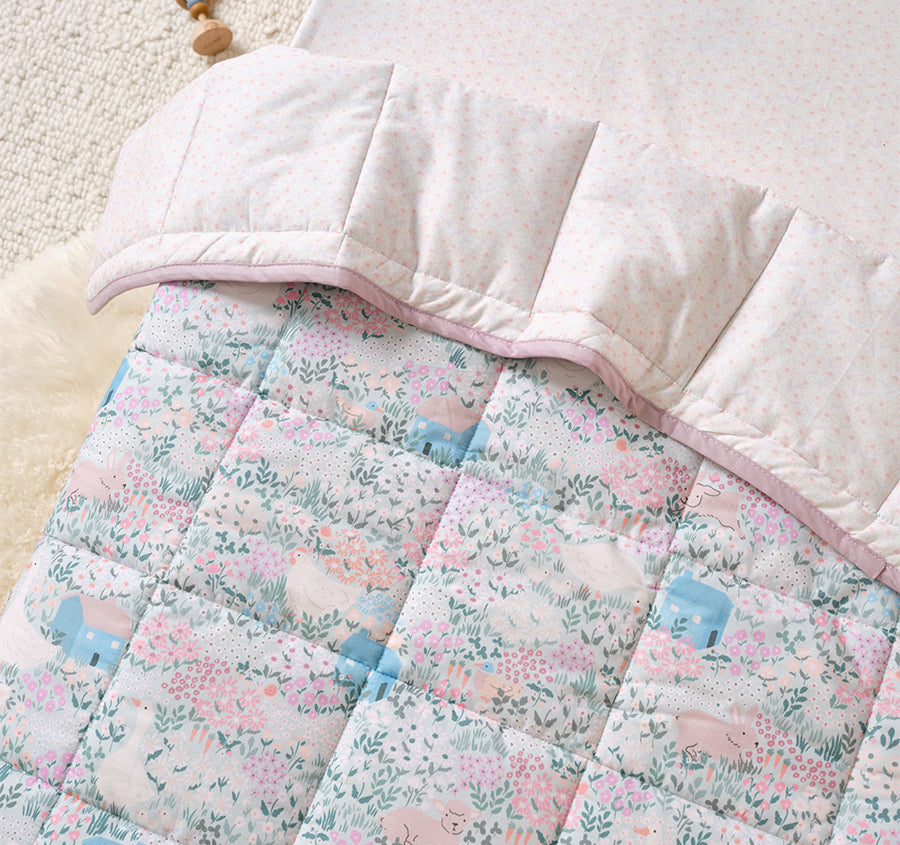 Lottie Cot Coverlet Multi